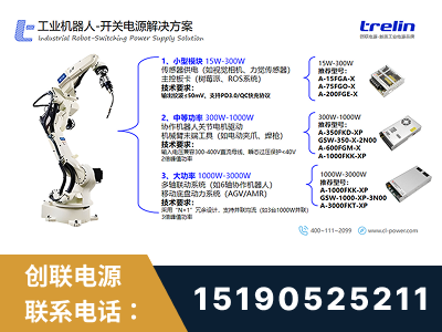 句容-工业机器人-开关电源解决方案
